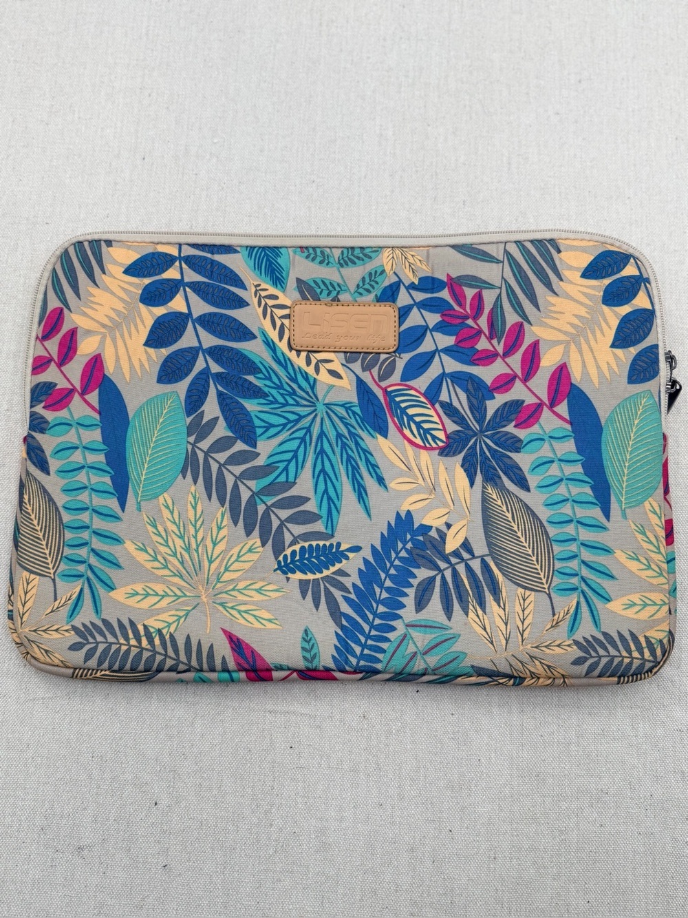 LISETTE Laptop Tote with Tan Interior
